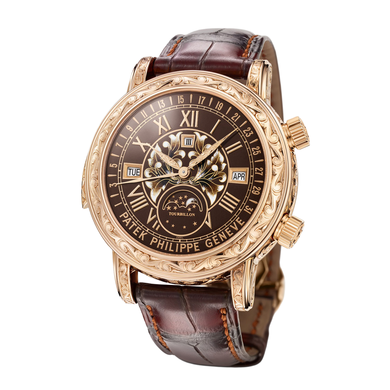Grand Complications 44mm 6002R-001 Skymoon Tourbillon Rose Gold