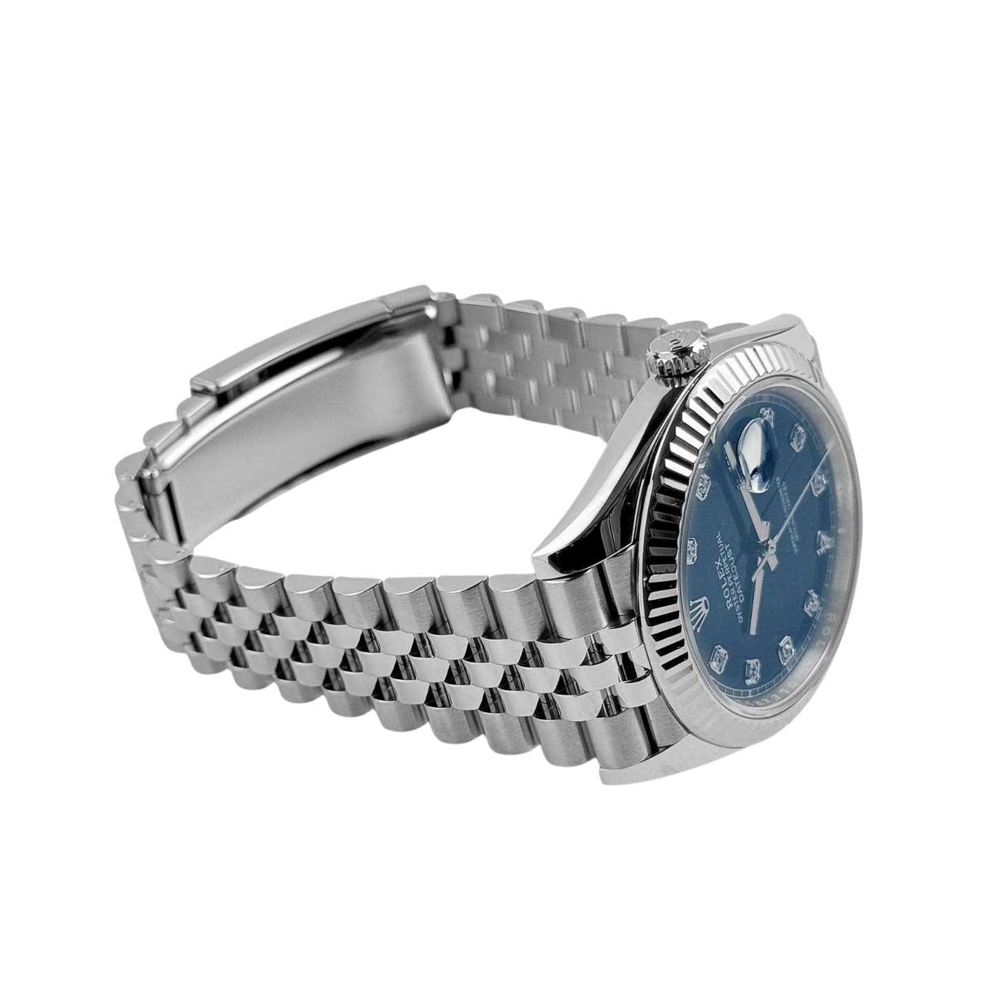 Datejust 36mm Steel & White Gold Blue Dial Diamonds m126334-0016