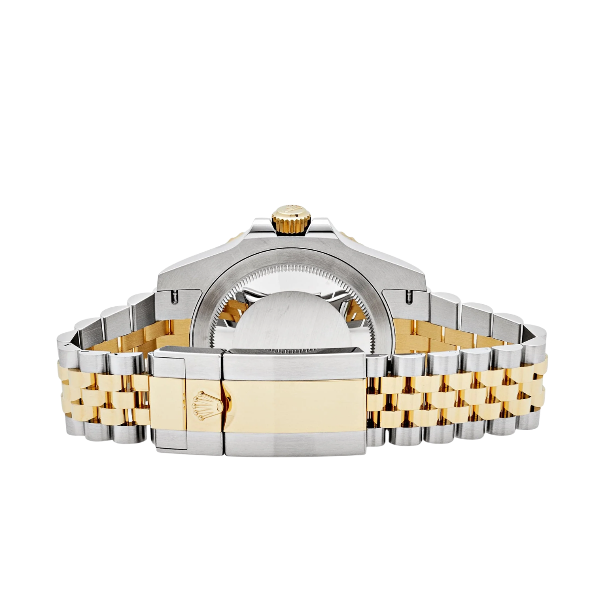 GMT-Master II  40mm Stainless Steel Yellow Gold Black Dial Jubilee 126713GRNR-0001