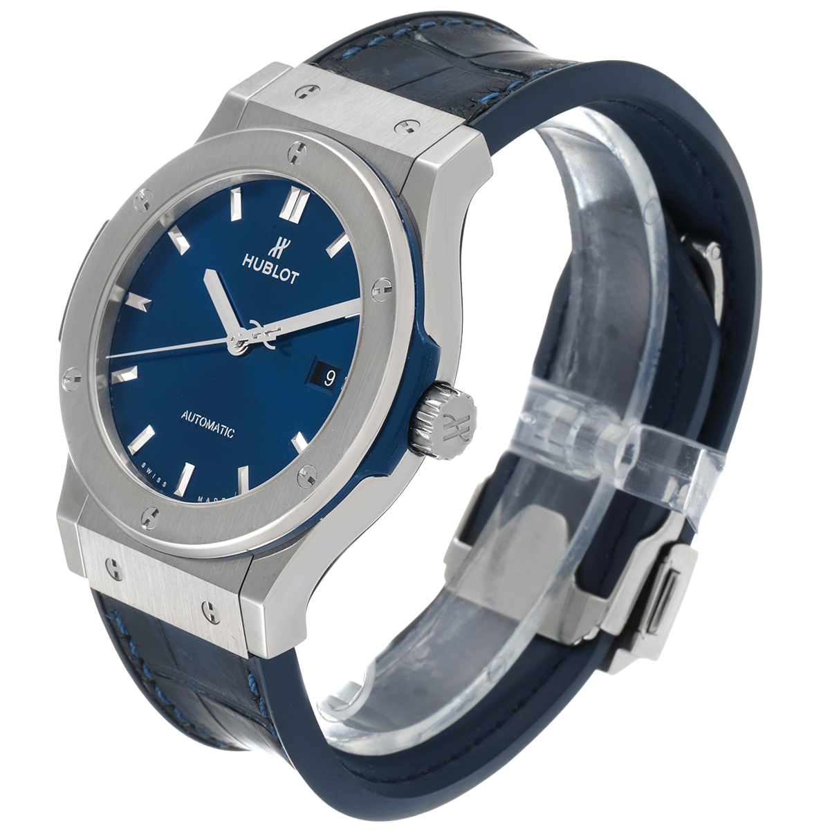 Classic Fusion Titanium 42mm Blue Dial Mens Watch 542.NX.7170.LR
