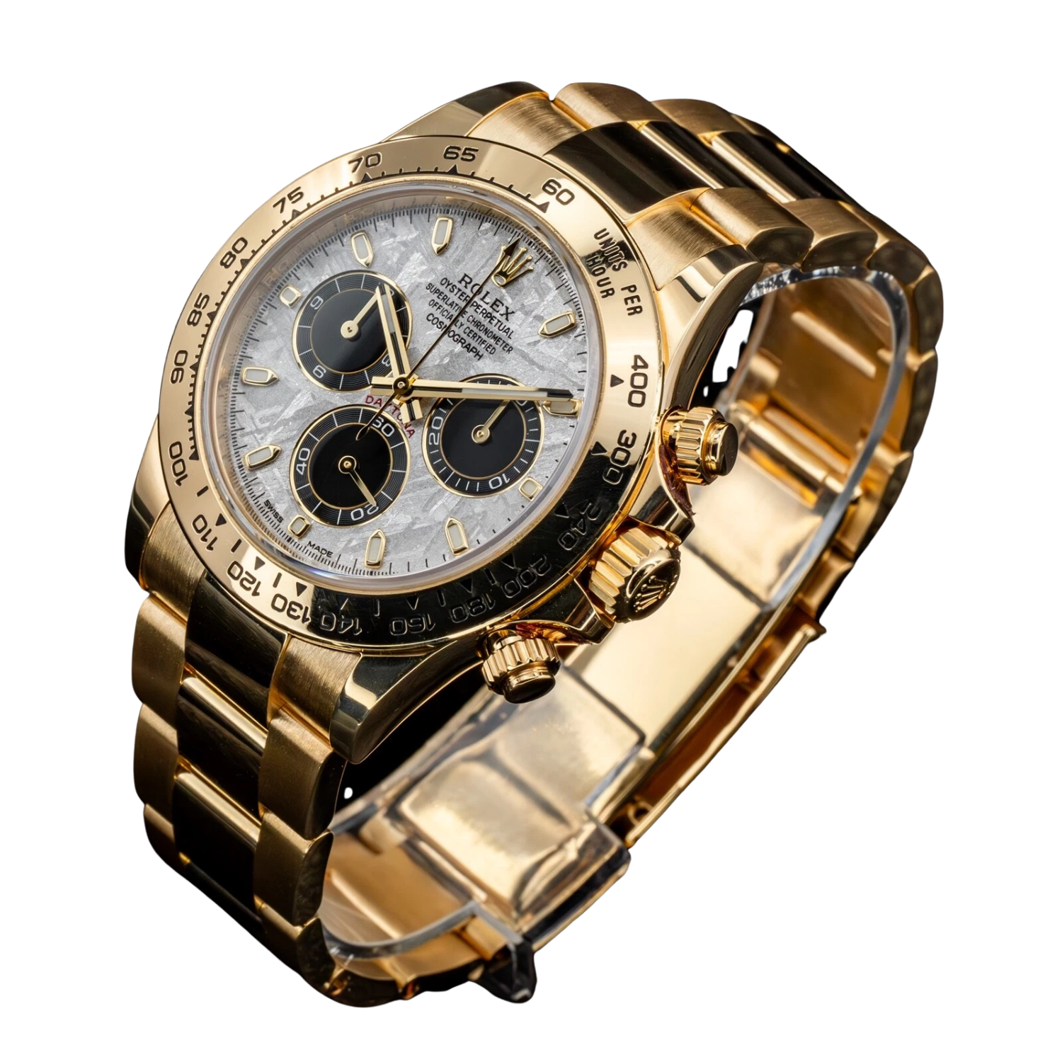 Daytona Cosmograph 40mm Yellow Gold Meteorite Dial 116508-0015