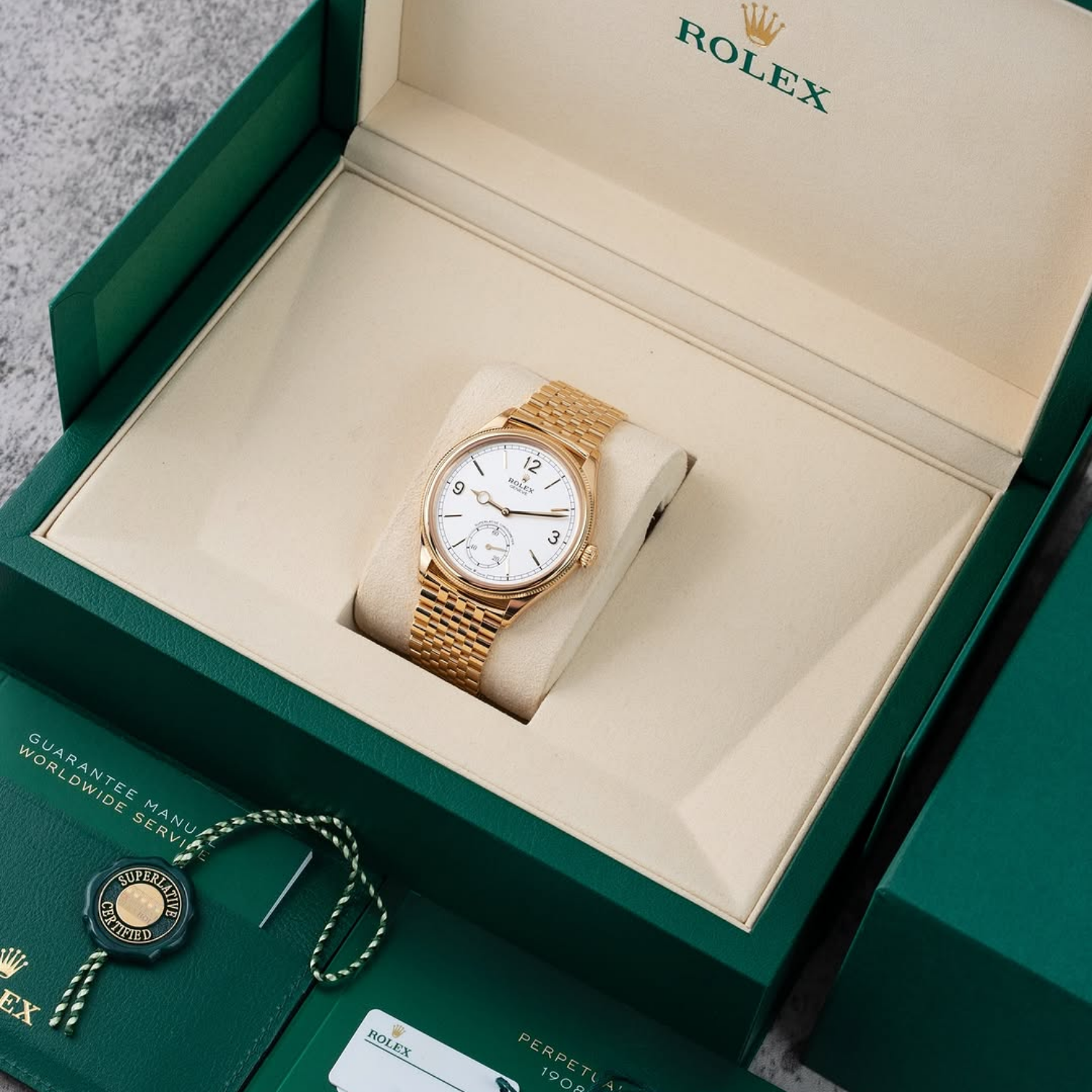Perpetual 1908 39mm Yellow Gold Intense White Dial m52508-0008