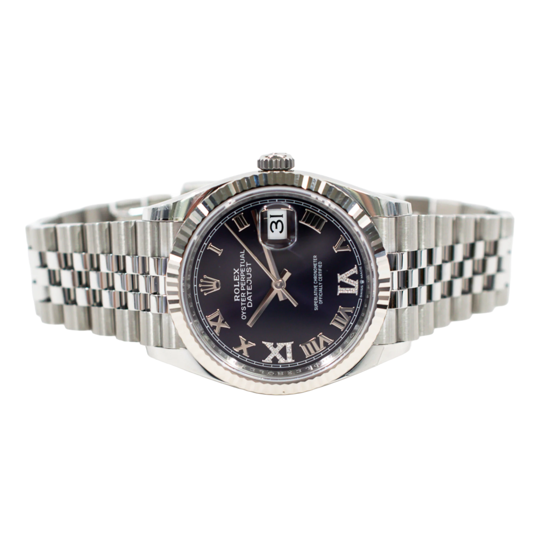 Datejust 36mm Steel and White Gold Purple VI & IX 126234