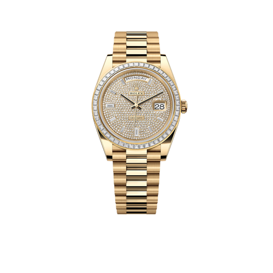 Day-Date 40mm 18K Yellow Gold Champagne Diamonds Dial 228398tbr-0036