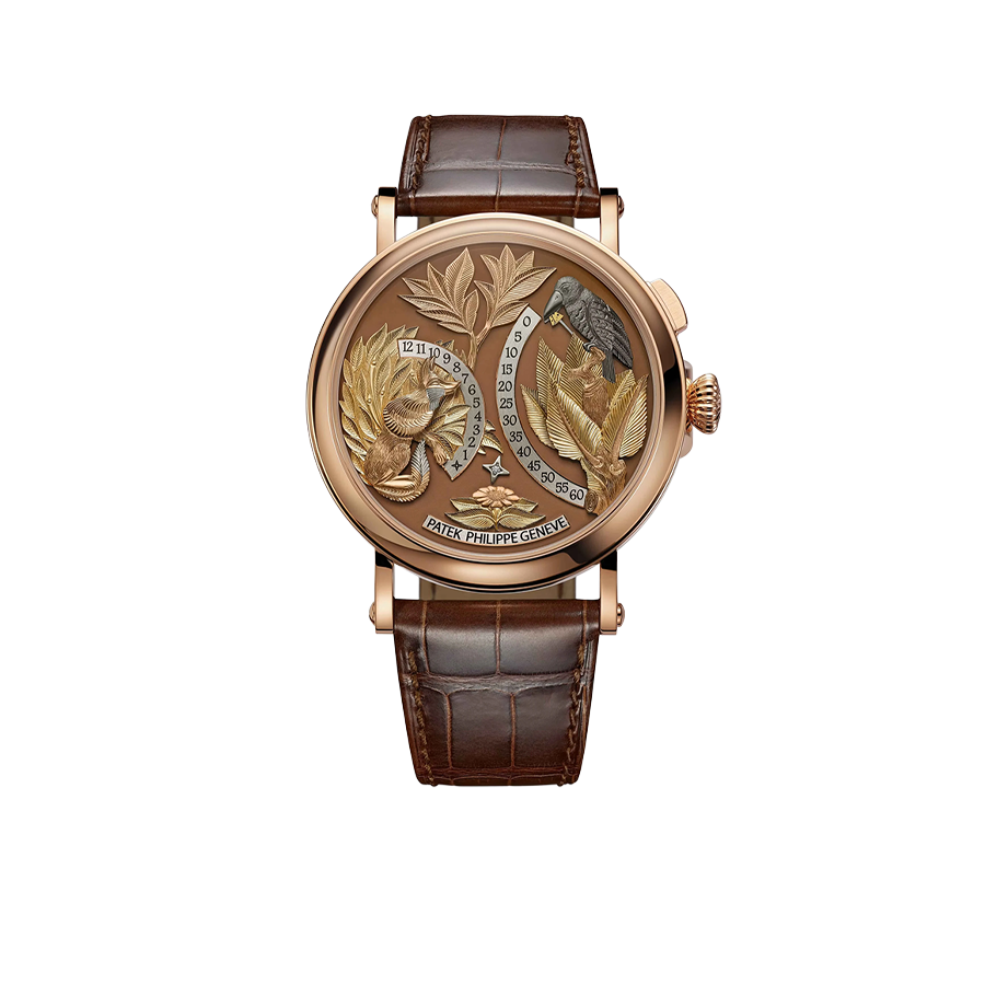 Complications 43mm 5249R-001 Hours And Minutes On Demand Automaton - The Crow and the Fox Rose Gold Matara