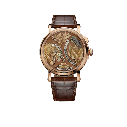 Complications 43mm 5249R-001 Hours And Minutes On Demand Automaton - The Crow and the Fox Rose Gold Matara
