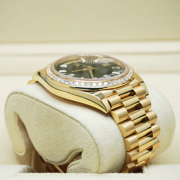 Day-Date 40 Presidential 228348RBR Diamond Bezel Baguette Onyx Dial