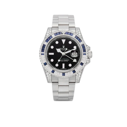 GMT-Master II, Reference 116759SA White Gold Diamond And Sapphire