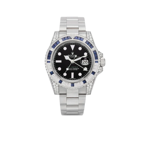 GMT-Master II, Reference 116759SA White Gold Diamond And Sapphire