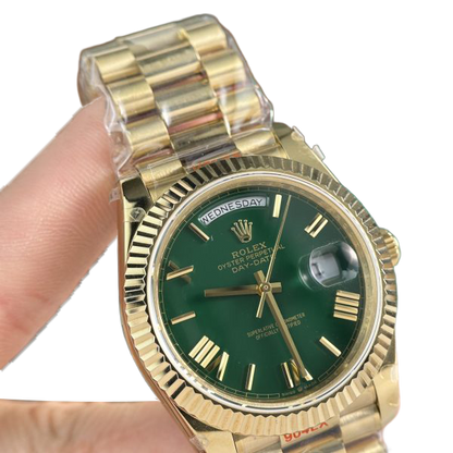 Day-Date 40mm Green Roman Yellow Gold 228238