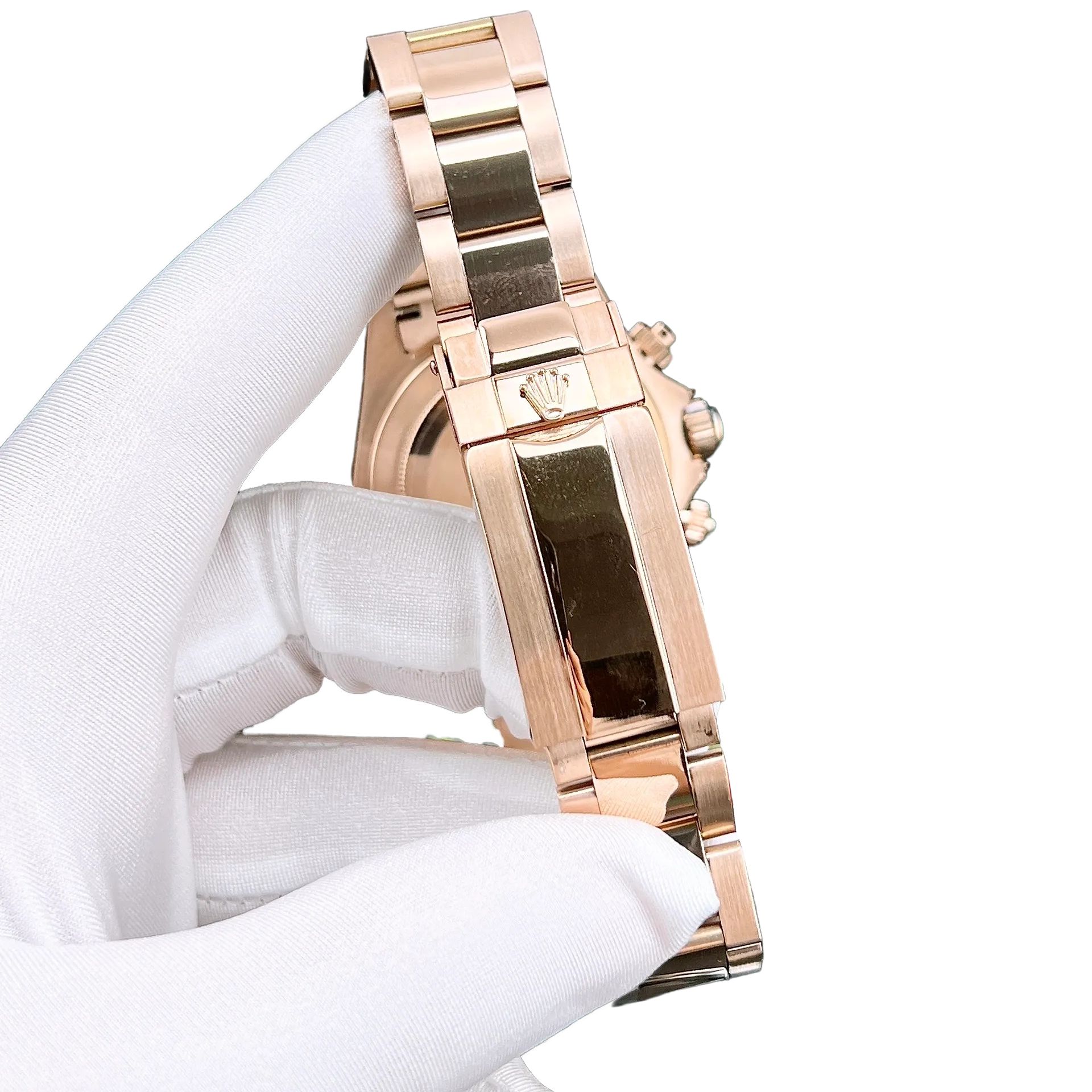 Daytona 116595RBOW Rainbow Rose Gold Black Dial Sapphire Bezel