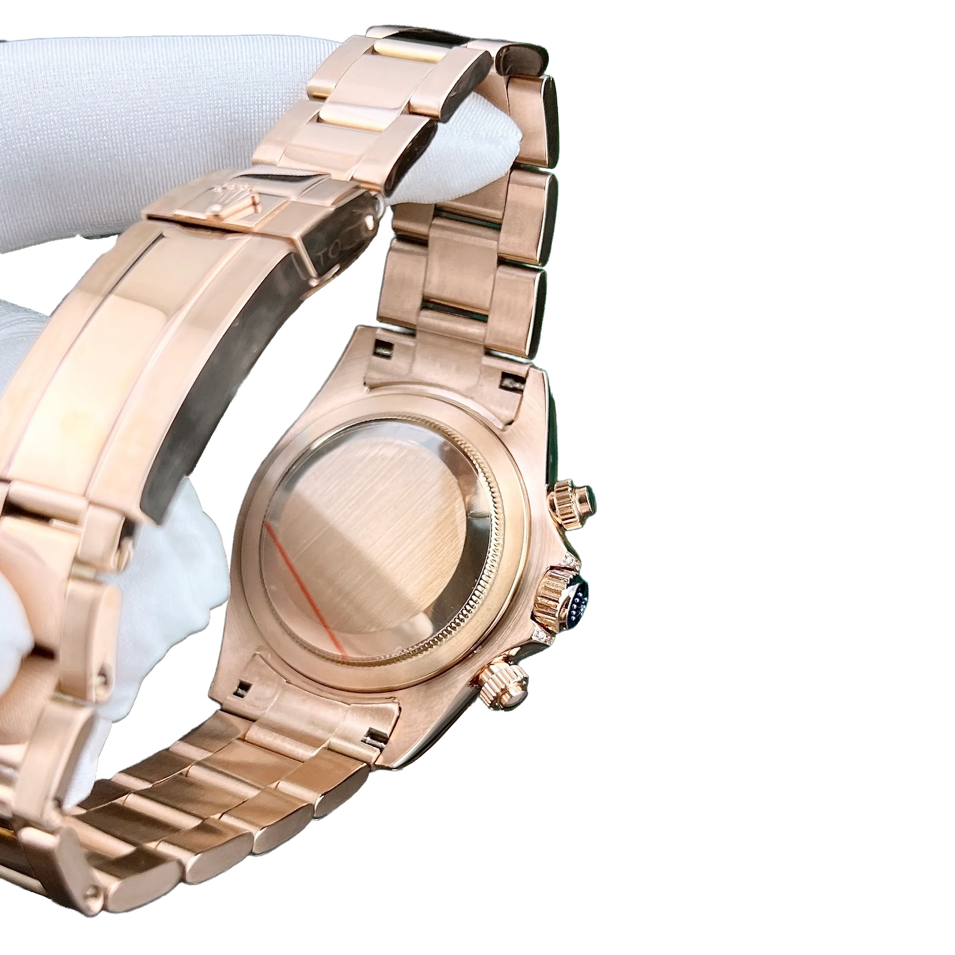 Daytona 116595RBOW Rainbow Rose Gold Black Dial Sapphire Bezel