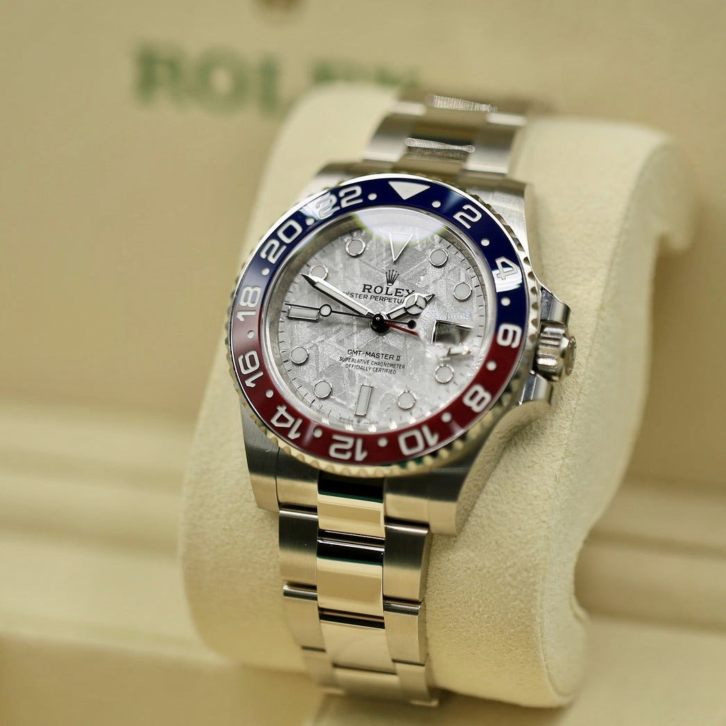GMT-Master II Pepsi White Gold Meteorite Dial 126719BLRO-0002 New