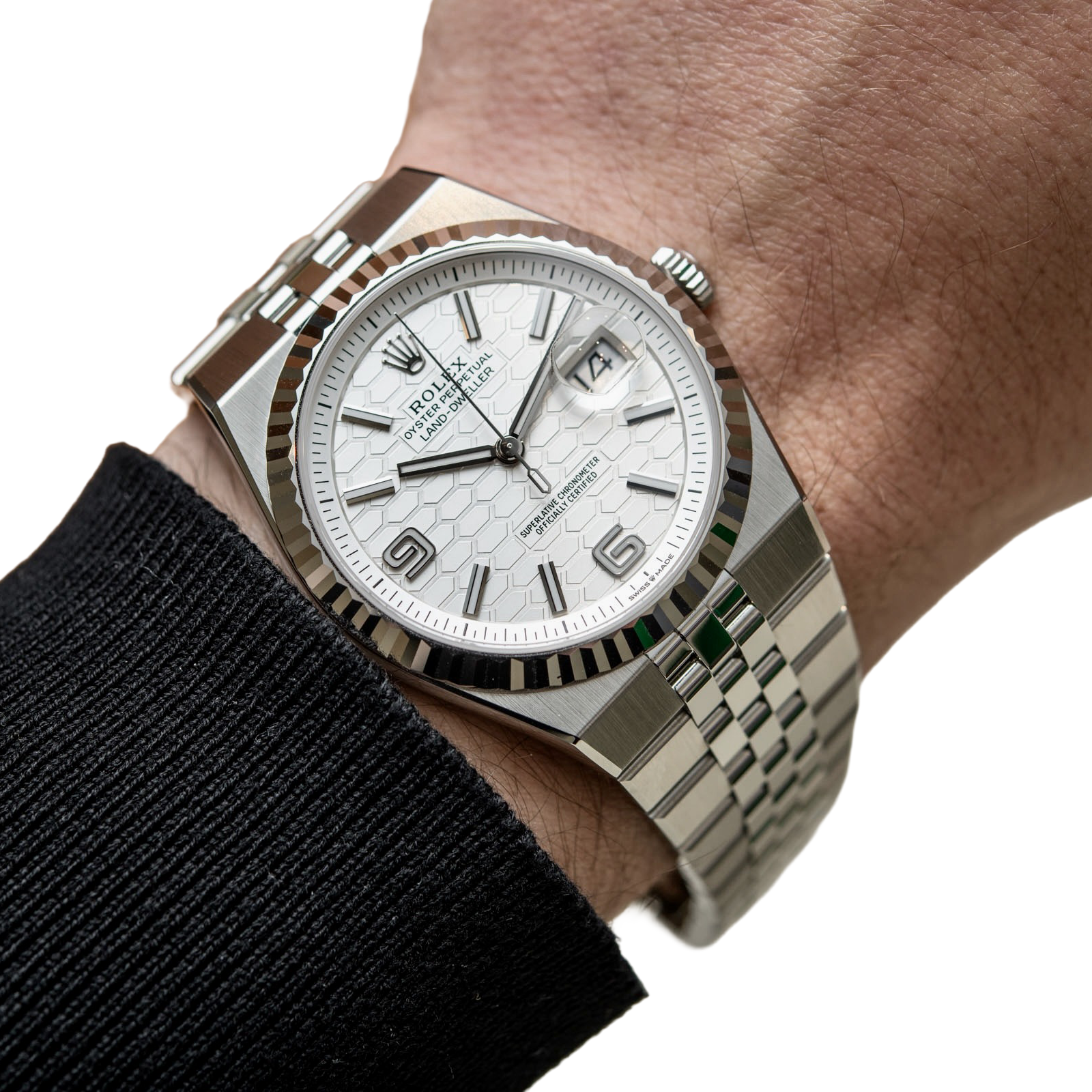 Land-Dweller 40 mm  Oystersteel White Gold M127334-0001