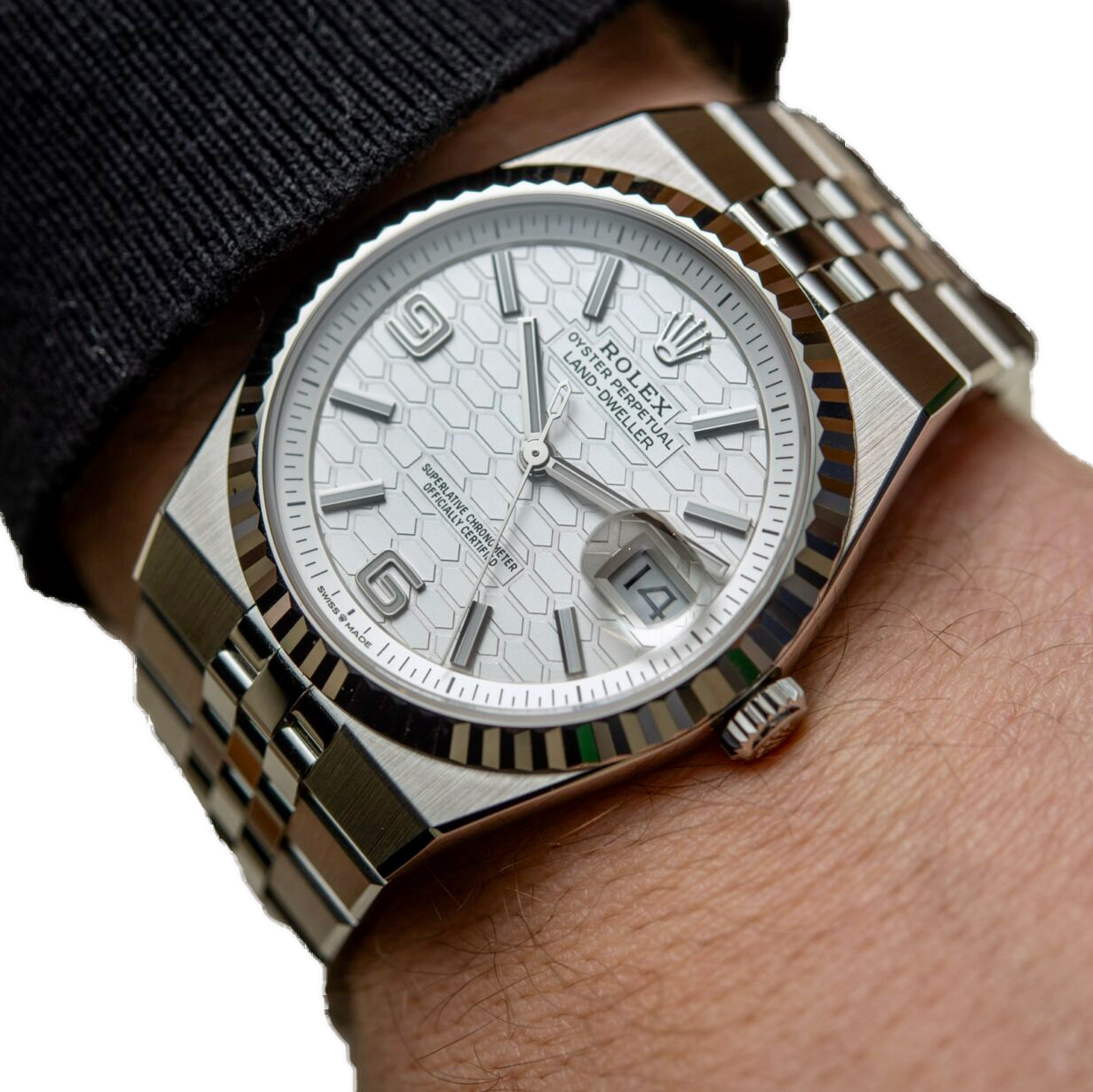 Land-Dweller 40 mm  Oystersteel White Gold M127334-0001