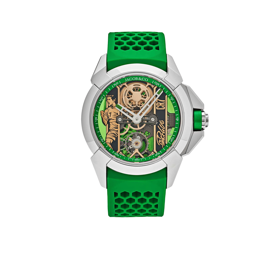 Epic X CR7 44mm Heart of CR7 Stainless Steel Green on Strap EX120.10.AD.AA.ABRUA