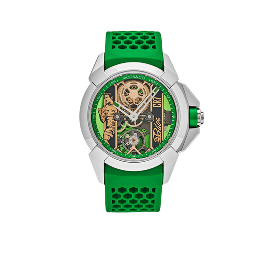 Epic X CR7 44mm Heart of CR7 Stainless Steel Green on Strap EX120.10.AD.AA.ABRUA