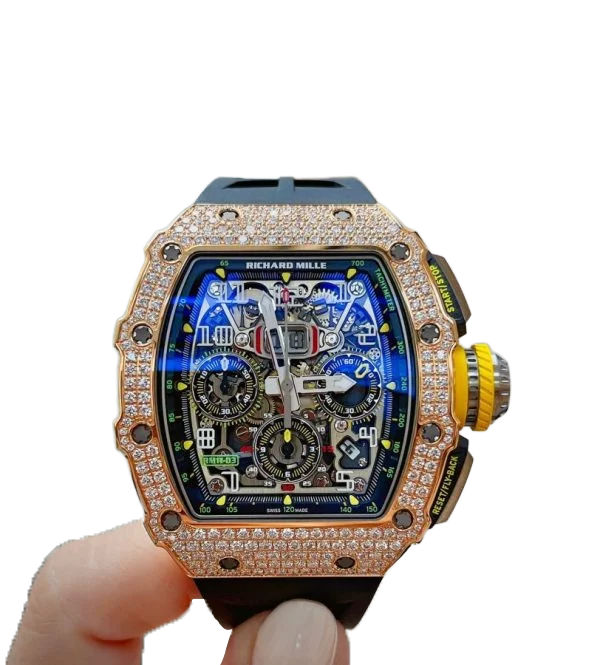RM 11-03 Flyback Chronograph Diamond Set Rose Gold