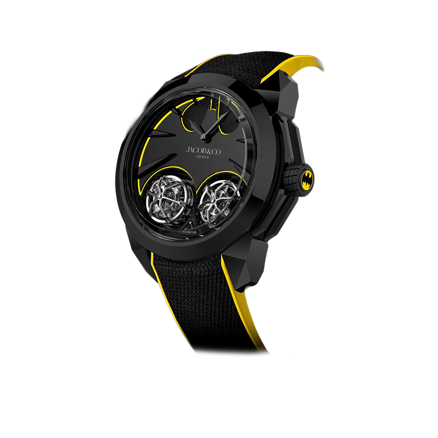 Gotham City 46mm Titanium DLC Sapphire Crystal DC100.21.AB.AB.A