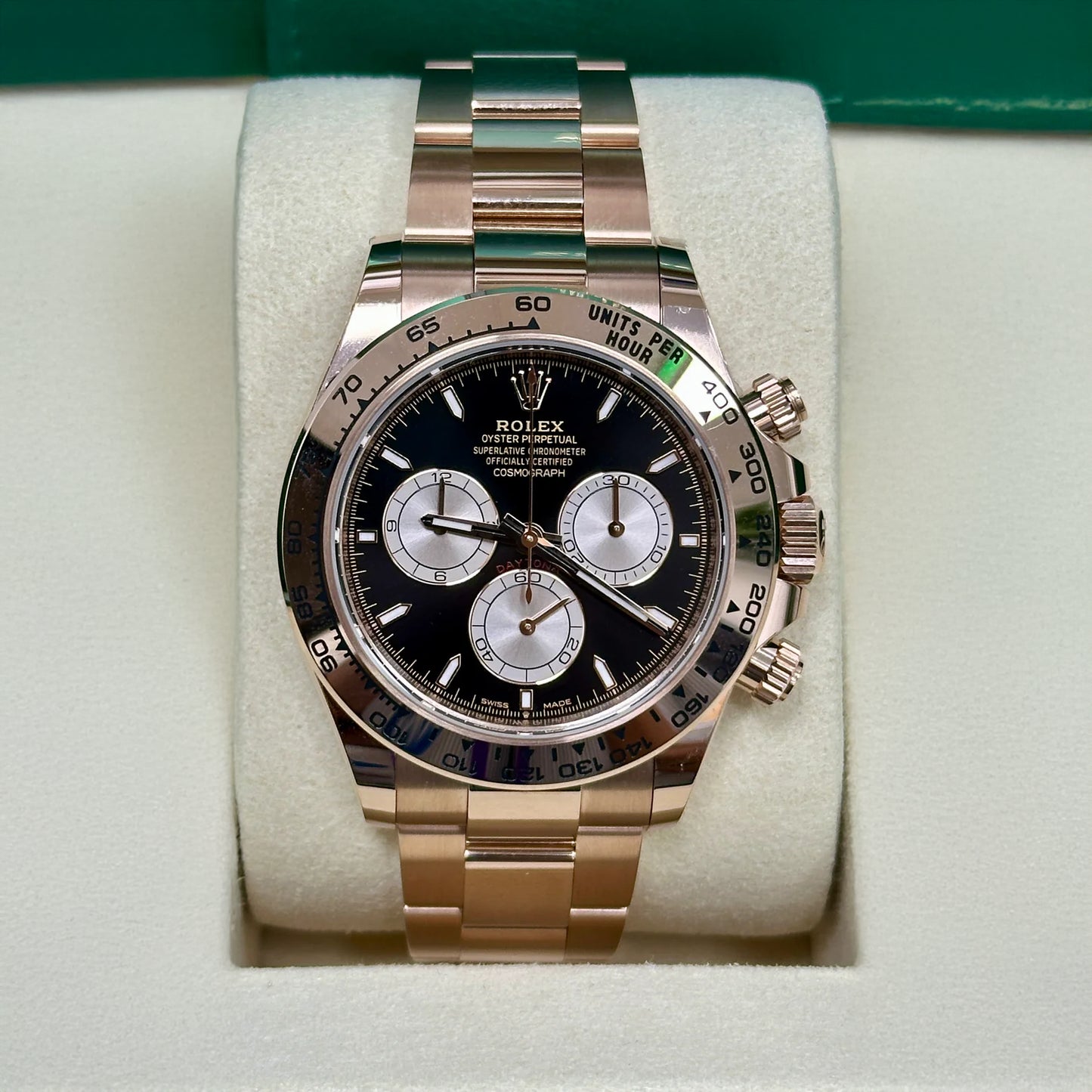 Daytona 40mm Everose Gold Black Dial - 126505