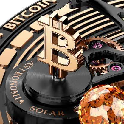 Astronomia Solar Bitcoin 44mm Black DLC, Titanium Manual Winding AS310.21.AB.AA.A