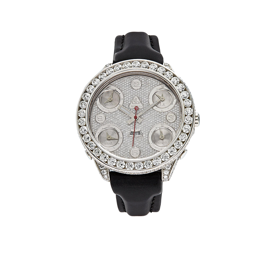 Five Time Zone Steel Diamond 40mm JCM-30
