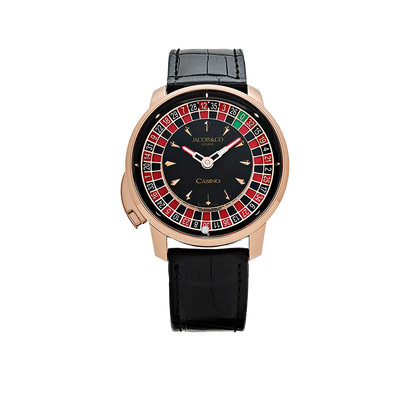 The Casino Tourbillon 44mm CA100.40.AA.AA.ABALA Rose Gold Black Onyx Dial Limited Edition