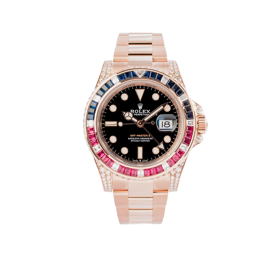 GMT-Master II 40mm Everose Diamond 126755SARU