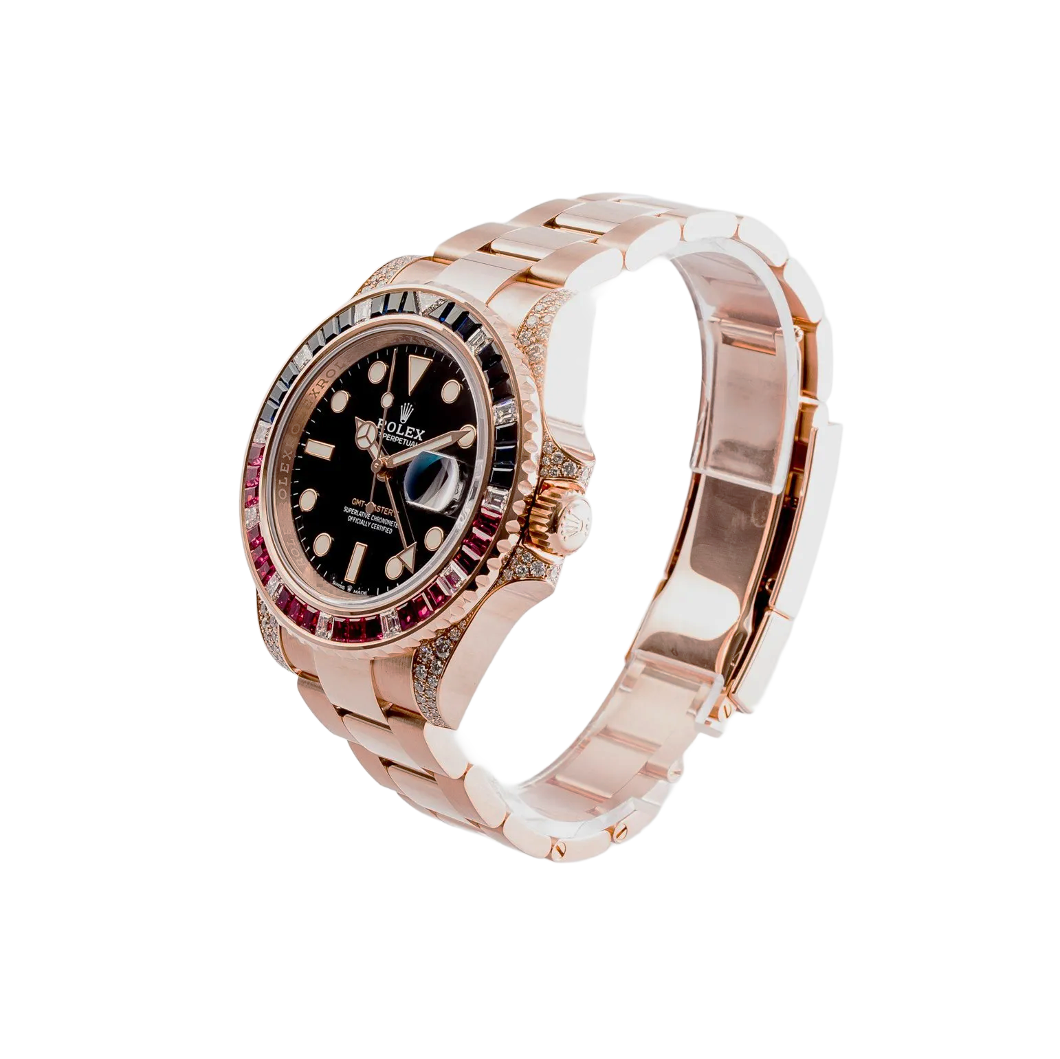 GMT-Master II 40mm Everose Diamond 126755SARU