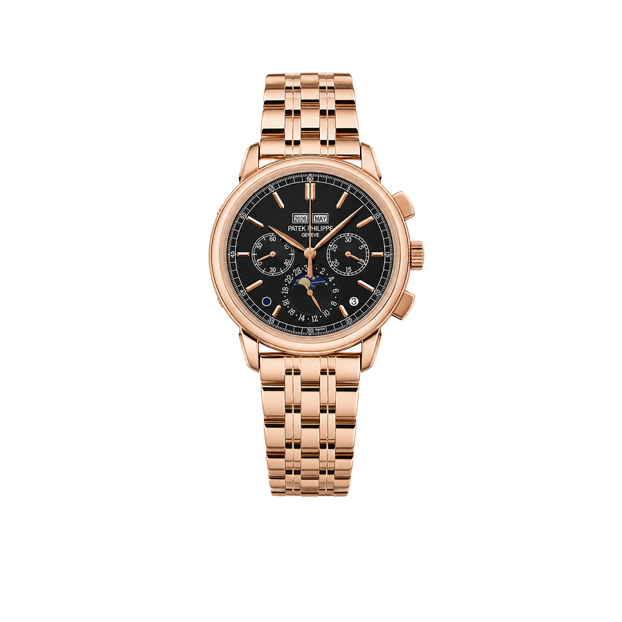 Grand Complications 41mm 5270/1R-001 Chronograph Perpetual Calendar Rose Gold Black Dial