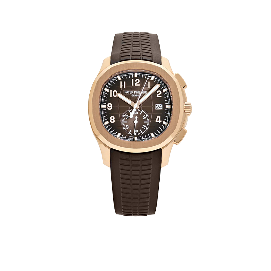Aquanaut 42mm 5968R-001 Chronograph Rose Gold Brown Dial
