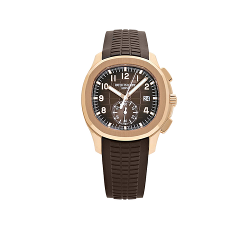 Aquanaut 42mm 5968R-001 Chronograph Rose Gold Brown Dial