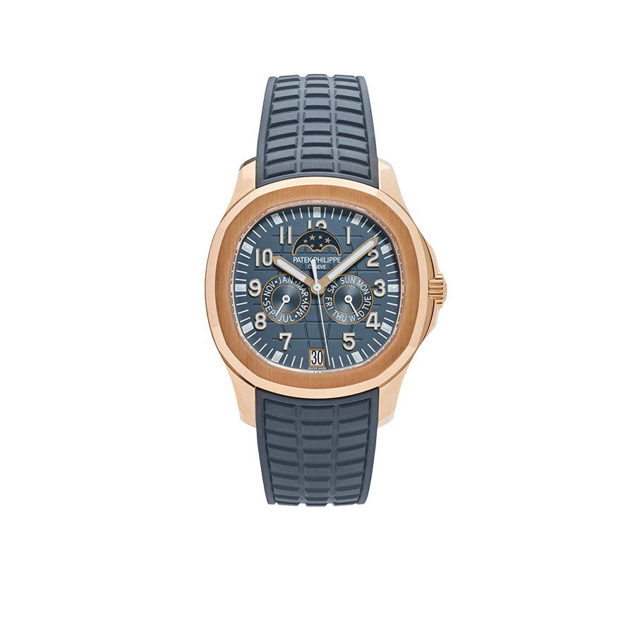 Aquanaut Luce 40mm 5261R-001 Annual Calendar Moon Phases Rose Gold Blue-Gray Dial