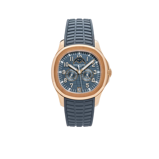Aquanaut Luce 40mm 5261R-001 Annual Calendar Moon Phases Rose Gold Blue-Gray Dial