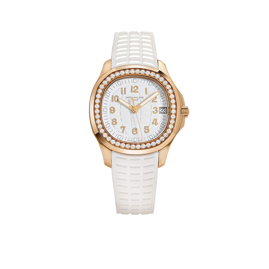 Aquanaut Luce 39mm 5268/200R-001 Rose Gold White Dial Diamond Bezel