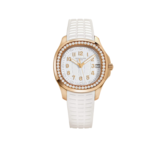 Aquanaut Luce 39mm 5268/200R-001 Rose Gold White Dial Diamond Bezel