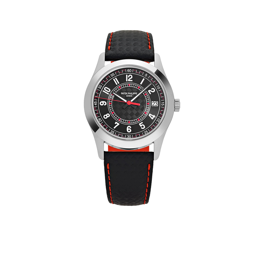 Calatrava 40mm 6007G-010 White Gold Red Accents
