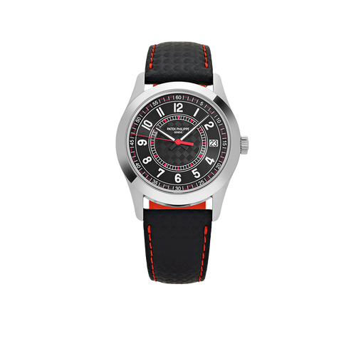 Calatrava 40mm 6007G-010 White Gold Red Accents