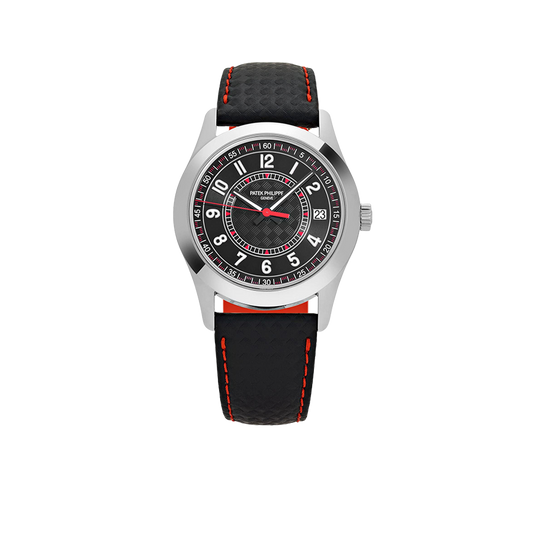 Calatrava 40mm 6007G-010 White Gold Red Accents