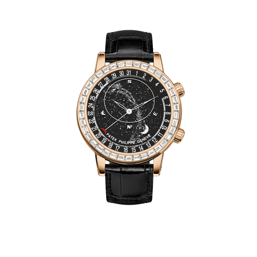 Celestial Grand Complications 44mm 6104R-001 Rose Gold Diamond Bezel Black Dial