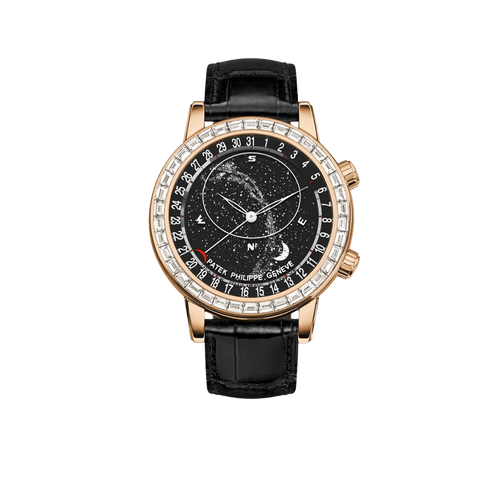Celestial Grand Complications 44mm 6104R-001 Rose Gold Diamond Bezel Black Dial