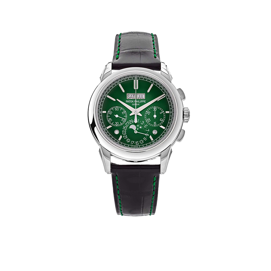 Grand Complications 41mm 5270P-014 Perpetual Calendar Chronograph Platinum Green Dial