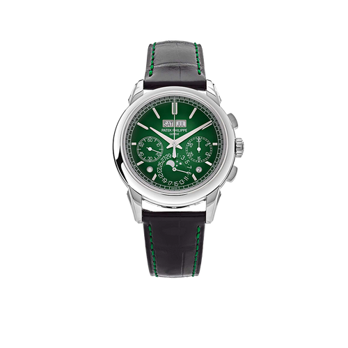 Grand Complications 41mm 5270P-014 Perpetual Calendar Chronograph Platinum Green Dial