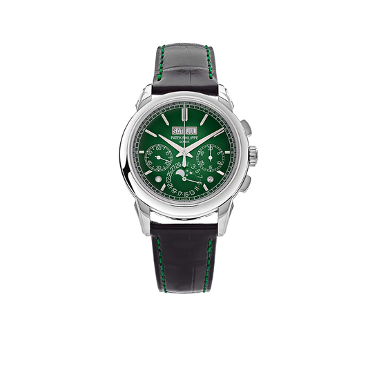 Grand Complications 41mm 5270P-014 Perpetual Calendar Chronograph Platinum Green Dial