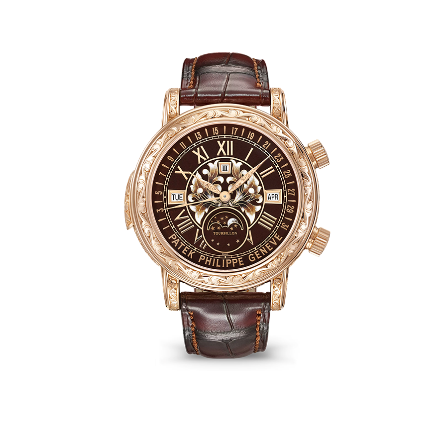Grand Complications 44mm 6002R-001 Skymoon Tourbillon Rose Gold