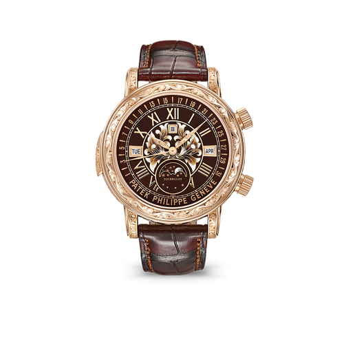 Grand Complications 44mm 6002R-001 Skymoon Tourbillon Rose Gold