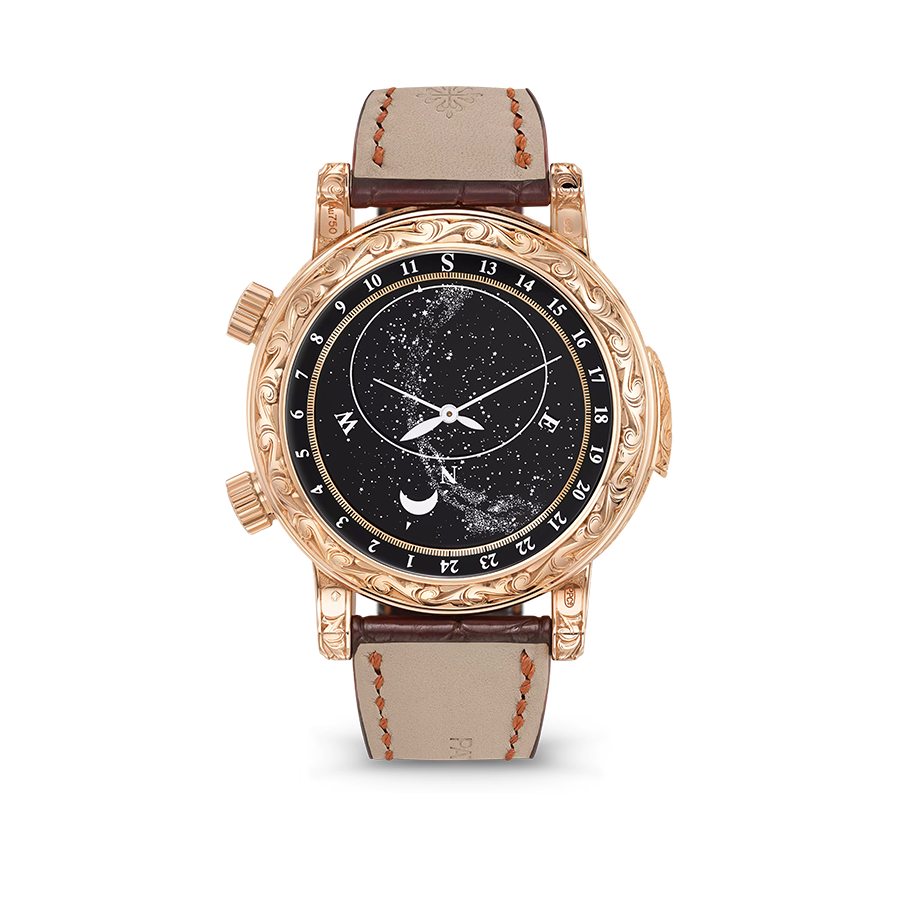 Grand Complications 44mm 6002R-001 Skymoon Tourbillon Rose Gold