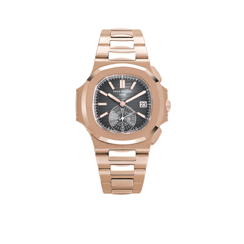 Nautilus 40mm 5980/1R-001 Chronograph Date Rose Gold Black Dial