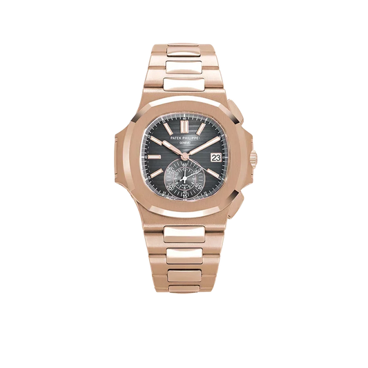 Nautilus 40mm 5980/1R-001 Chronograph Date Rose Gold Black Dial