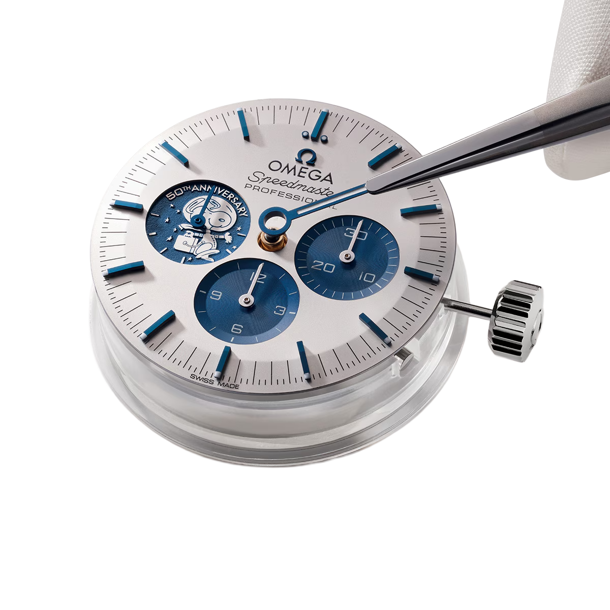 Speedmaster 42mm Silver Snoopy Award 50th Anniversary